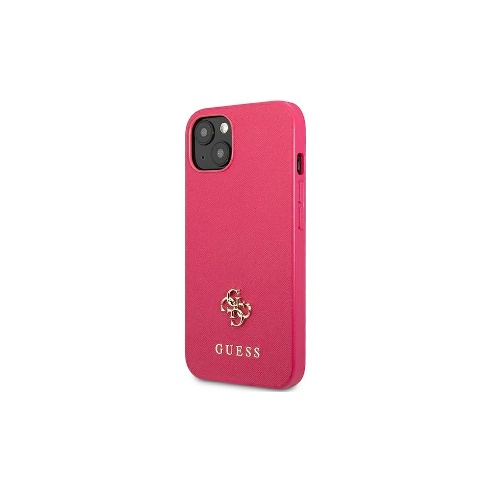 Hurtownia GSM - Etui Guess GUHCP13SPS4MF Apple iPhone 13 mini rózsaszín/pink hardcase Saffiano 4G Kis Fém Logó - GUE2216 - {ean13} - Hurt