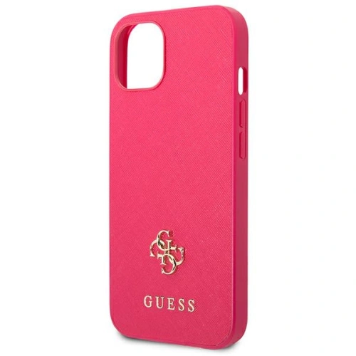 Etui Guess GUHCP13SPS4MF Apple iPhone 13 mini różowy/pink hardcase Saffiano 4G Small Metal Logo
