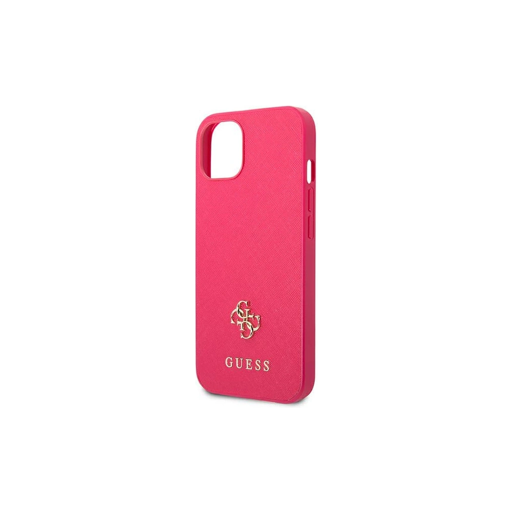 Hurtownia GSM - Etui Guess GUHCP13SPS4MF Apple iPhone 13 mini rózsaszín/pink hardcase Saffiano 4G Kis Fém Logó - GUE2216 - {ean13} - Hurt