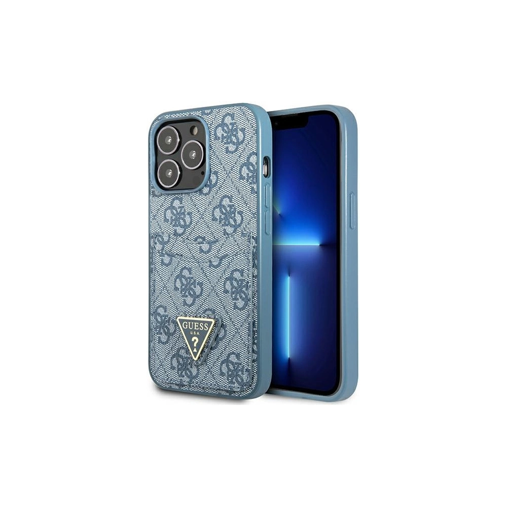 Hurtownia GSM - Etui Guess GUHCP13XP4TPB Apple iPhone 13 Pro Max albastru/blue hardcase 4G Triangle Logo Cardslot - GUE2217 - {ean13} - Hurt