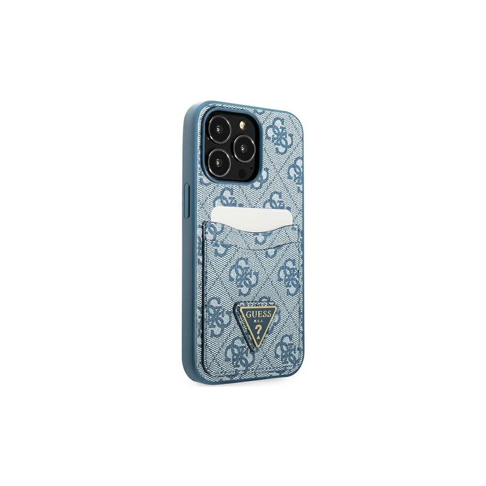 Hurtownia GSM - Etui Guess GUHCP13XP4TPB Apple iPhone 13 Pro Max albastru/blue hardcase 4G Triangle Logo Cardslot - GUE2217 - {ean13} - Hurt