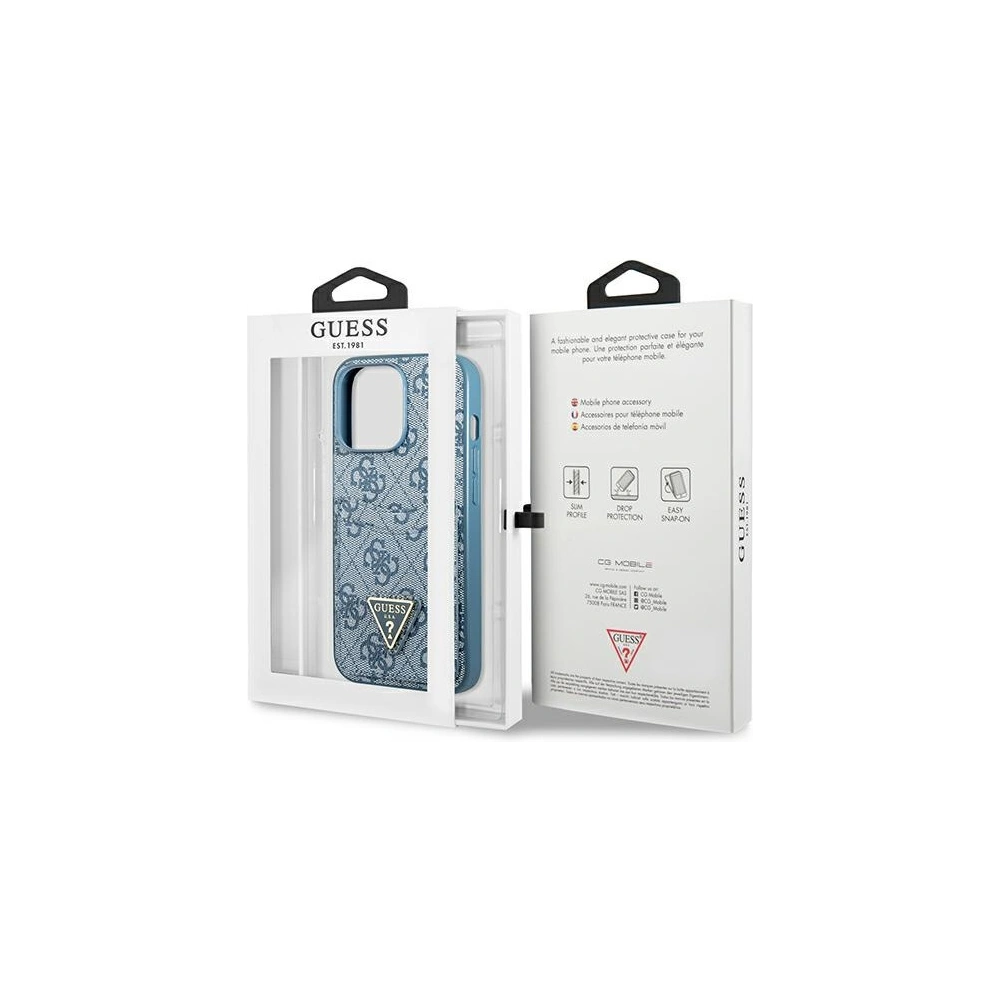 Hurtownia GSM - Etui Guess GUHCP13XP4TPB Apple iPhone 13 Pro Max albastru/blue hardcase 4G Triangle Logo Cardslot - GUE2217 - {ean13} - Hurt