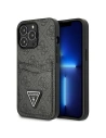 Etui Guess GUHCP13XP4TPK Apple iPhone 13 Pro Max negru/black hardcase 4G Triangle Logo Cardslot