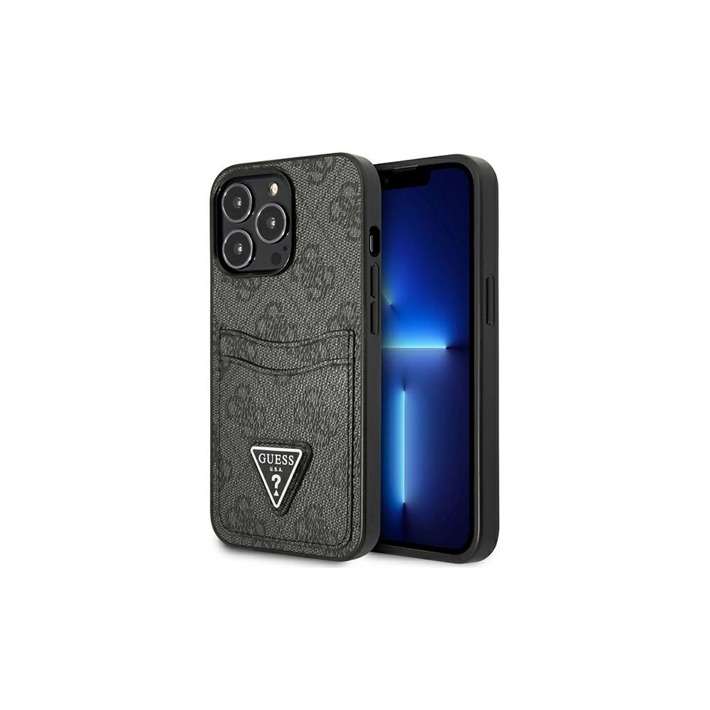 Hurtownia GSM - Etui Guess GUHCP13XP4TPK Apple iPhone 13 Pro Max czarny/black hardcase 4G Triangle Logo Cardslot - GUE2218 - {ean13} - Hurt