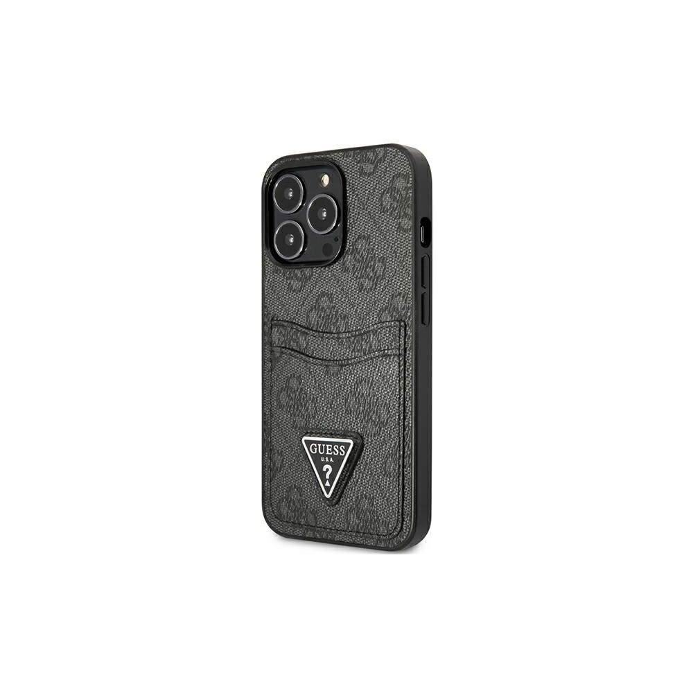 Hurtownia GSM - Etui Guess GUHCP13XP4TPK Apple iPhone 13 Pro Max czarny/black hardcase 4G Triangle Logo Cardslot - GUE2218 - {ean13} - Hurt