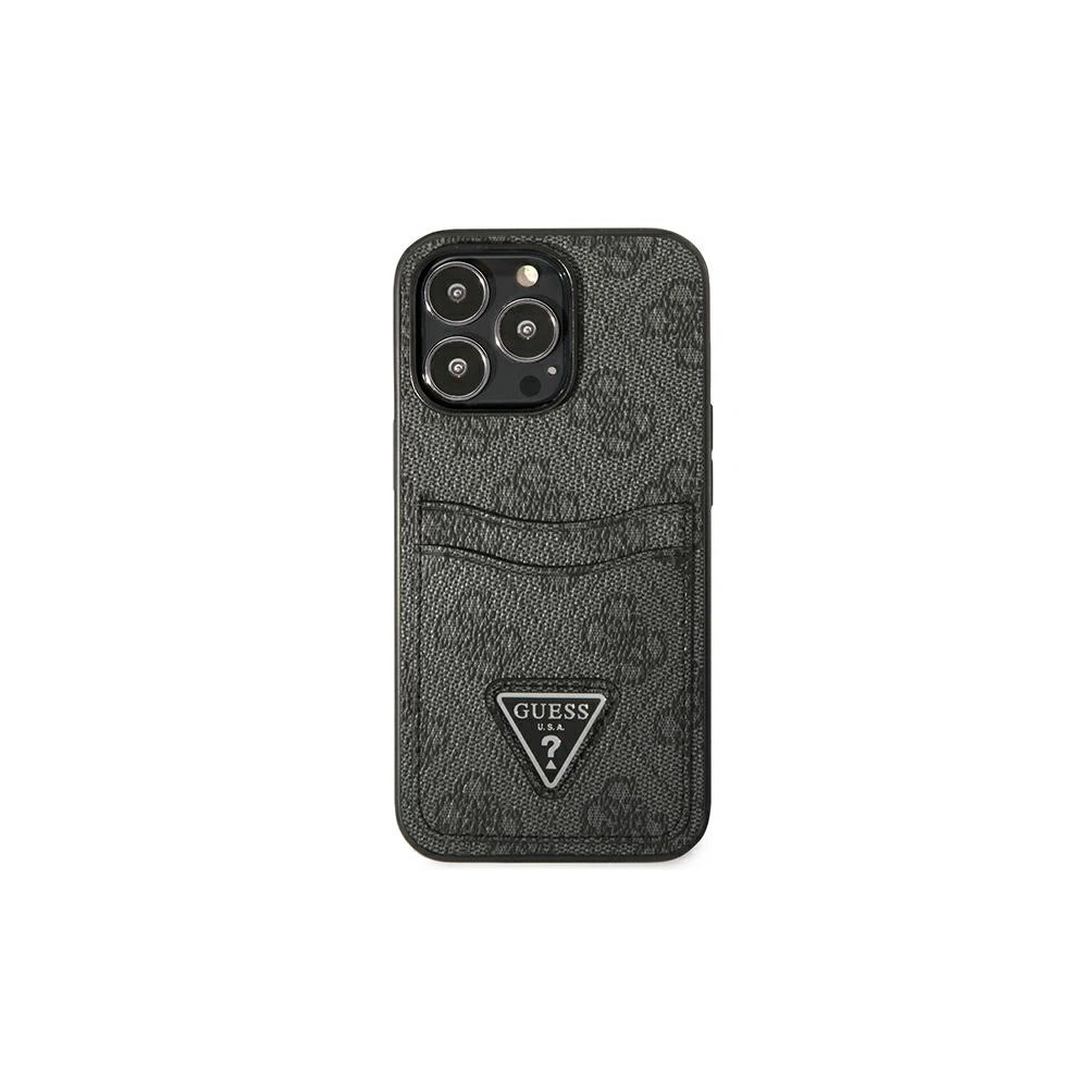 Hurtownia GSM - Etui Guess GUHCP13XP4TPK Apple iPhone 13 Pro Max czarny/black hardcase 4G Triangle Logo Cardslot - GUE2218 - {ean13} - Hurt