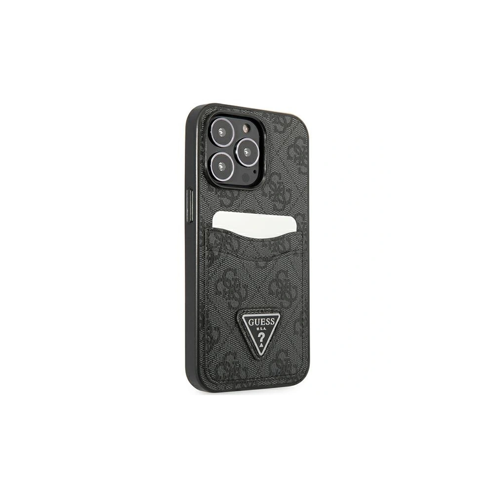 Hurtownia GSM - Etui Guess GUHCP13XP4TPK Apple iPhone 13 Pro Max czarny/black hardcase 4G Triangle Logo Cardslot - GUE2218 - {ean13} - Hurt