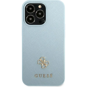 Hurtownia GSM - Case Guess GUHCP13XPS4MB Apple iPhone 13 Pro Max blau/blue Hardcase Saffiano 4G Small Metal Logo - GUE2221 - {ean13} - Hurt