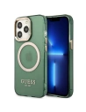 Hurtownia GSM - Etui Guess GUHMP13LHTCMA Apple iPhone 13 Pro zöld/khaki kemény tok Arany keret Átlátszó MagSafe - GUE2223 - {ean13} - Hurt