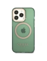 Hurtownia GSM - Etui Guess GUHMP13LHTCMA Apple iPhone 13 Pro zöld/khaki kemény tok Arany keret Átlátszó MagSafe - GUE2223 - {ean13} - Hurt
