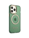 Hurtownia GSM - Etui Guess GUHMP13LHTCMA Apple iPhone 13 Pro zöld/khaki kemény tok Arany keret Átlátszó MagSafe - GUE2223 - {ean13} - Hurt