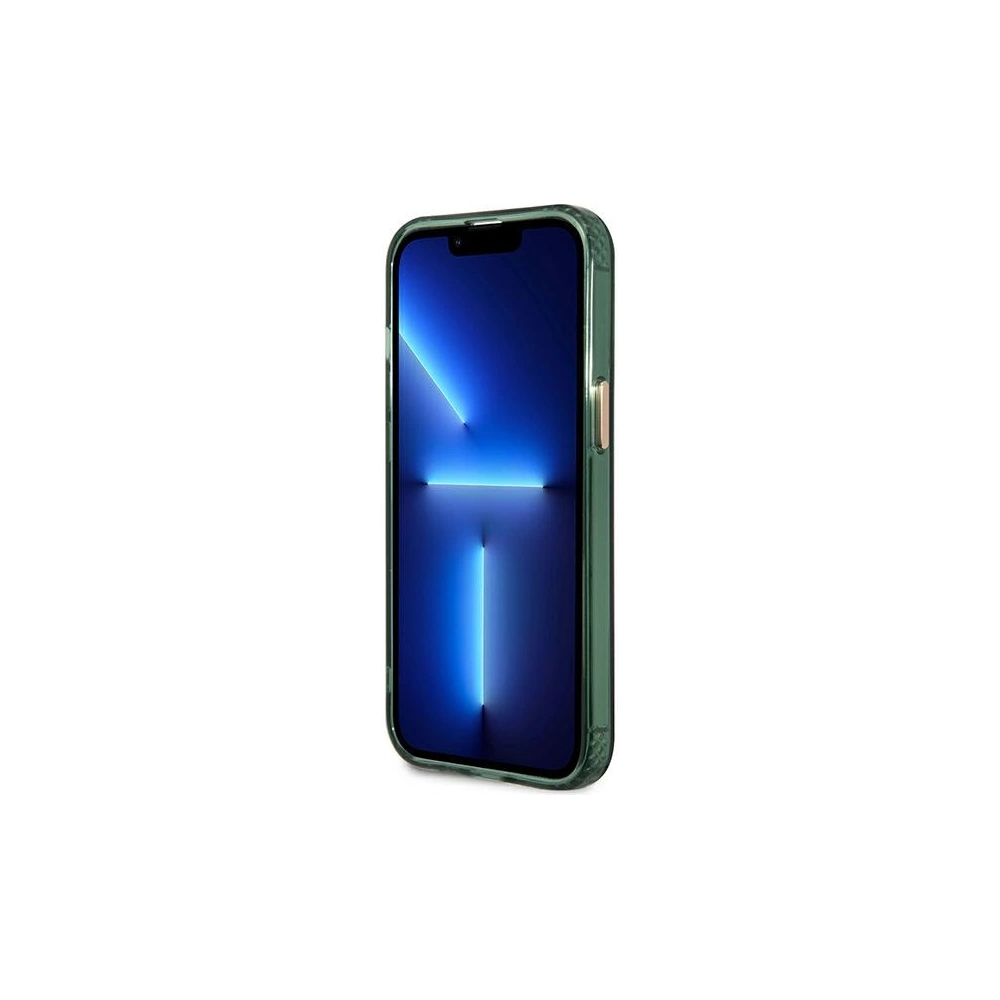 Hurtownia GSM - Etui Guess GUHMP13LHTCMA Apple iPhone 13 Pro zöld/khaki kemény tok Arany keret Átlátszó MagSafe - GUE2223 - {ean13} - Hurt