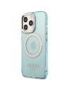 Hurtownia GSM - Etui Guess GUHMP13LHTCMB Apple iPhone 13 Pro kék/kék kemény tok Arany Keret Átlátszó MagSafe - GUE2224 - {ean13} - Hurt