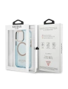 Hurtownia GSM - Etui Guess GUHMP13LHTCMB Apple iPhone 13 Pro kék/kék kemény tok Arany Keret Átlátszó MagSafe - GUE2224 - {ean13} - Hurt