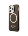 Hurtownia GSM - Case Guess GUHMP13LHTCMK Apple iPhone 13 Pro schwarz/black hard case Gold Outline Translucent MagSafe - GUE2225 - {ean13} - Hurt