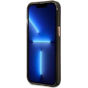 Etui Guess GUHMP13LHTCMK Apple iPhone 13 Pro czarny/black hard case Gold Outline Translucent MagSafe