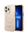 Etui Guess GUHMP13LHTCMP Apple iPhone 13 Pro roz/roz hard case Gold Outline Translucent MagSafe