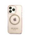 Hurtownia GSM - Etui Guess GUHMP13LHTCMP Apple iPhone 13 Pro rózsaszín/pink kemény tok Arany keret Átlátszó MagSafe - GUE2226 - {ean13} - Hurt