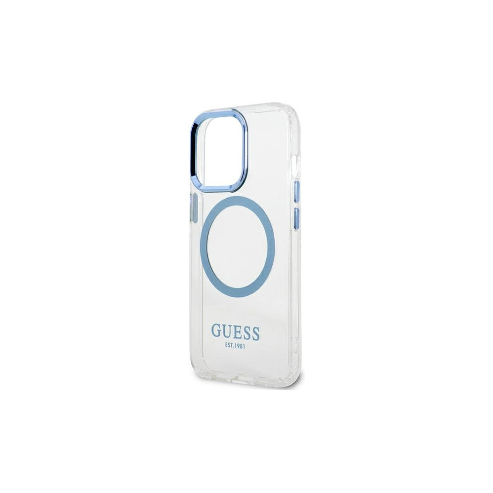 Hurtownia GSM - Etui Guess GUHMP13LHTRMB Apple iPhone 13 Pro albastru/blue hard case Metal Outline Magsafe - GUE2227 - {ean13} - Hurt