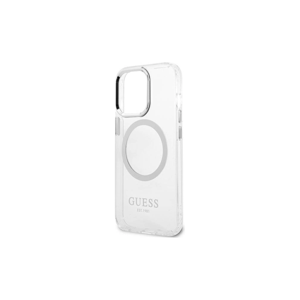 Hurtownia GSM - Etui Guess GUHMP13LHTRMS Apple iPhone 13 Pro ezüst/silver kemény tok Metal Outline Magsafe - GUE2229 - {ean13} - Hurt