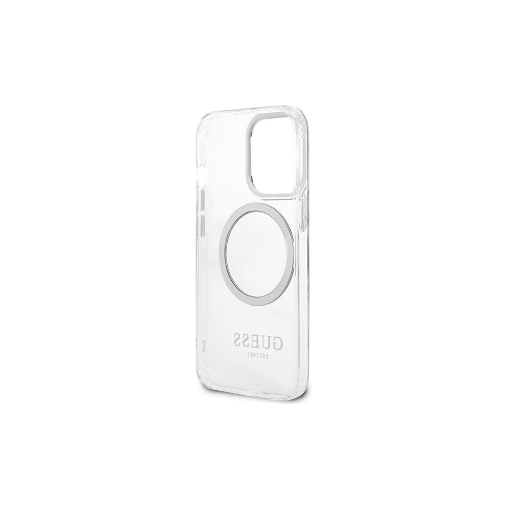 Hurtownia GSM - Etui Guess GUHMP13LHTRMS Apple iPhone 13 Pro ezüst/silver kemény tok Metal Outline Magsafe - GUE2229 - {ean13} - Hurt
