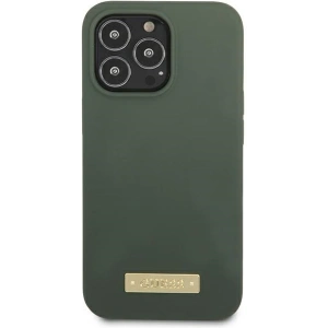 Etui Guess GUHMP13LSPLA Apple iPhone 13 Pro zielony/khaki hard case Silicone Logo Plate MagSafe