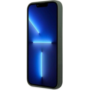 Etui Guess GUHMP13LSPLA Apple iPhone 13 Pro zielony/khaki hard case Silicone Logo Plate MagSafe