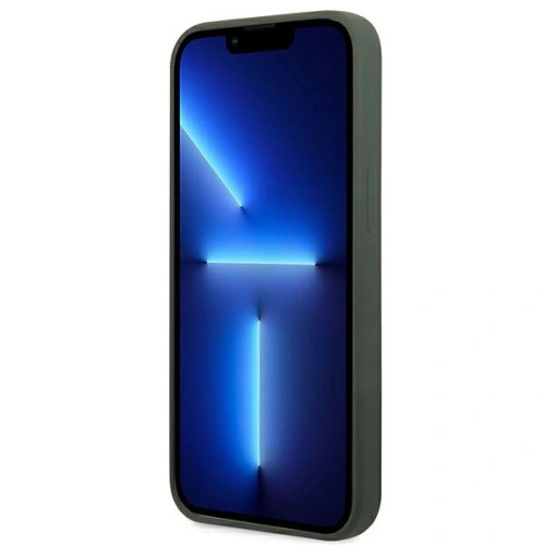 Etui Guess GUHMP13LSPLA Apple iPhone 13 Pro zielony/khaki hard case Silicone Logo Plate MagSafe