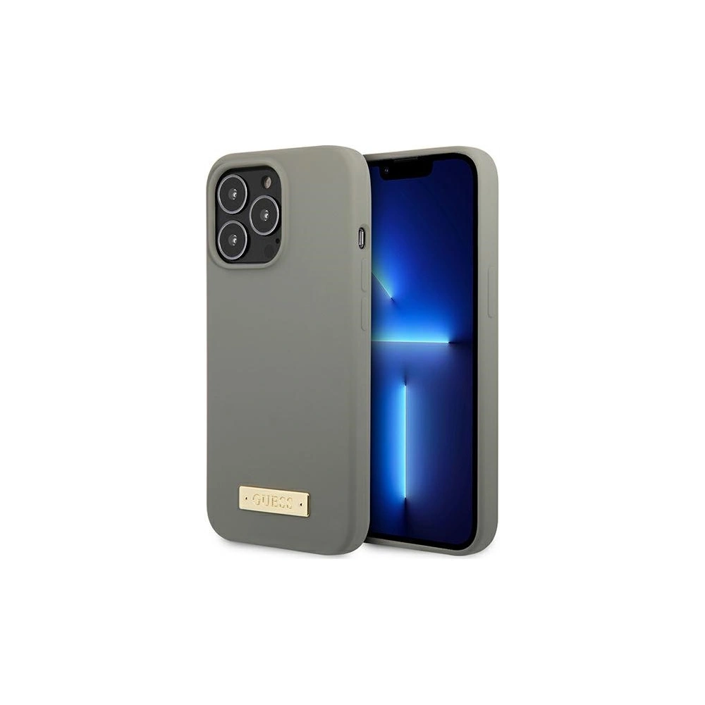 Hurtownia GSM - Etui Guess GUHMP13LSPLG Apple iPhone 13 Pro šedý/grey tvrdý kryt silikonová deska MagSafe - GUE2231 - {ean13} - Hurt