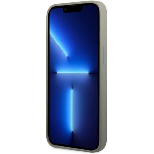 Etui Guess GUHMP13LSPLG Apple iPhone 13 Pro szary/grey hard case Silicone Logo Plate MagSafe