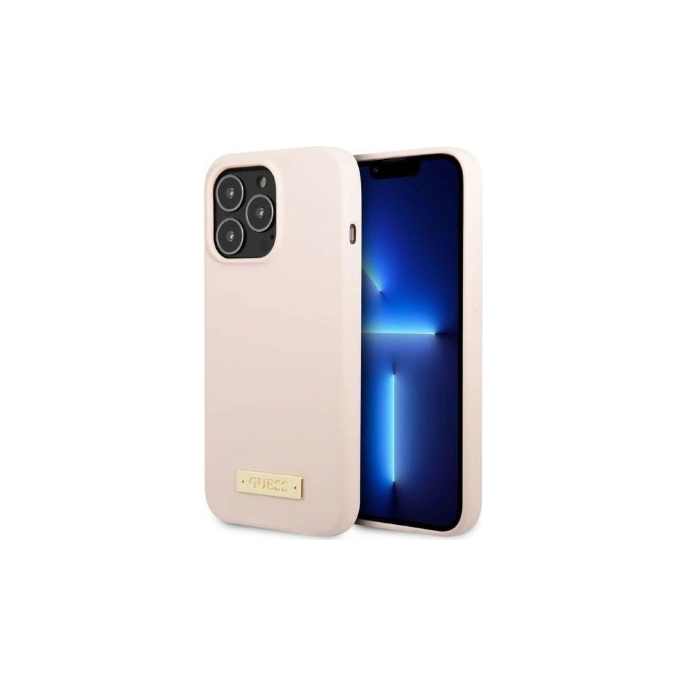 Hurtownia GSM - Etui Guess GUHMP13LSPLP Apple iPhone 13 Pro rózsaszín/pink kemény tok Szilikon Logó Lemez MagSafe - GUE2233 - {ean13} - Hurt