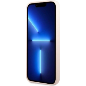 Etui Guess GUHMP13LSPLP Apple iPhone 13 Pro różowy/pink hard case Silicone Logo Plate MagSafe