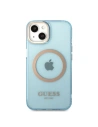 Hurtownia GSM - Etui Guess GUHMP13MHTCMB Apple iPhone 13 modrý/blue tvrdý kryt Gold Outline Translucent MagSafe - GUE2234 - {ean13} - Hurt