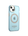 Hurtownia GSM - Etui Guess GUHMP13MHTCMB Apple iPhone 13 modrý/blue tvrdý kryt Gold Outline Translucent MagSafe - GUE2234 - {ean13} - Hurt