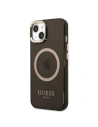 Hurtownia GSM - Etui Guess GUHMP13MHTCMK Apple iPhone 13 fekete/black kemény tok Arany Keret Átlátszó MagSafe - GUE2235 - {ean13} - Hurt