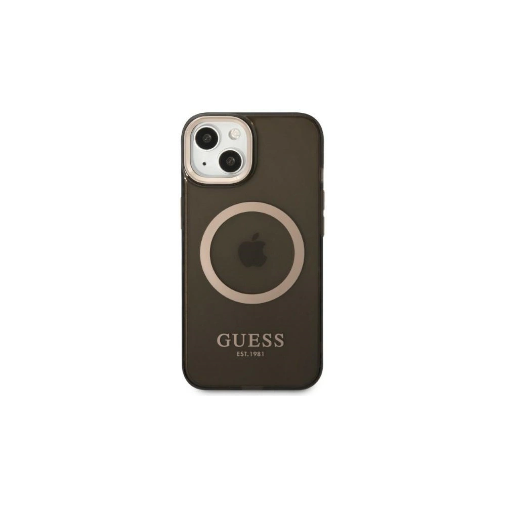 Hurtownia GSM - Etui Guess GUHMP13MHTCMK Apple iPhone 13 czarny/black hard case Gold Outline Translucent MagSafe - GUE2235 - {ean13} - Hurt