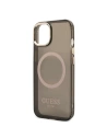 Hurtownia GSM - Etui Guess GUHMP13MHTCMK Apple iPhone 13 fekete/black kemény tok Arany Keret Átlátszó MagSafe - GUE2235 - {ean13} - Hurt
