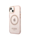 Hurtownia GSM - Etui Guess GUHMP13MHTCMP Apple iPhone 13 rózsaszín/pink kemény tok Arany Keret Átlátszó MagSafe - GUE2236 - {ean13} - Hurt