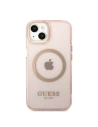 Hurtownia GSM - Etui Guess GUHMP13MHTCMP Apple iPhone 13 rózsaszín/pink kemény tok Arany Keret Átlátszó MagSafe - GUE2236 - {ean13} - Hurt