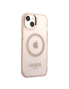 Hurtownia GSM - Etui Guess GUHMP13MHTCMP Apple iPhone 13 rózsaszín/pink kemény tok Arany Keret Átlátszó MagSafe - GUE2236 - {ean13} - Hurt