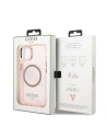 Hurtownia GSM - Etui Guess GUHMP13MHTCMP Apple iPhone 13 rózsaszín/pink kemény tok Arany Keret Átlátszó MagSafe - GUE2236 - {ean13} - Hurt