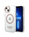 Etui Guess GUHMP13MHTRMP Apple iPhone 13 rózsaszín/pink kemény tok Fém Keret Magsafe
