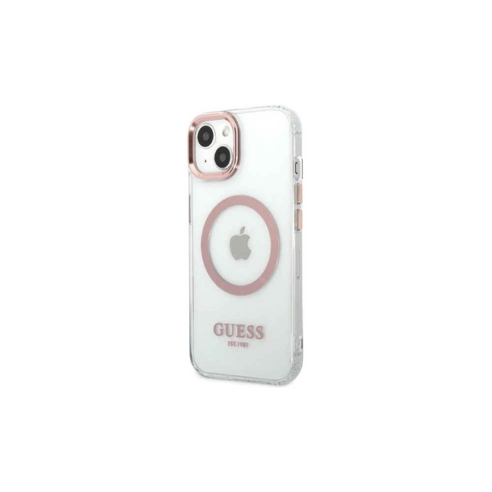 Hurtownia GSM - Etui Guess GUHMP13MHTRMP Apple iPhone 13 różowy/pink hard case Metal Outline Magsafe - GUE2237 - {ean13} - Hurt