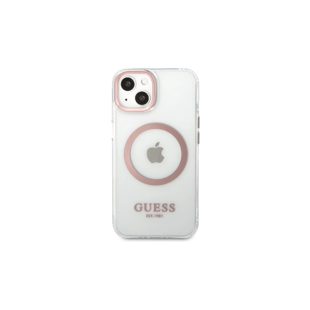 Hurtownia GSM - Etui Guess GUHMP13MHTRMP Apple iPhone 13 rózsaszín/pink kemény tok Fém Keret Magsafe - GUE2237 - {ean13} - Hurt