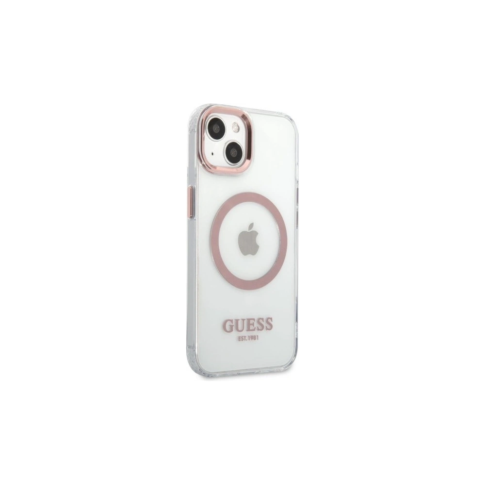 Hurtownia GSM - Etui Guess GUHMP13MHTRMP Apple iPhone 13 różowy/pink hard case Metal Outline Magsafe - GUE2237 - {ean13} - Hurt
