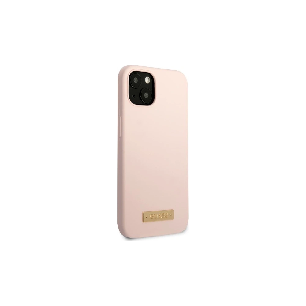 Hurtownia GSM - Etui Guess GUHMP13SSBPLP Apple iPhone 13 mini rózsaszín/pink kemény tok Szilikon Logó Tábla MagSafe - GUE2242 - {ean13} - Hurt