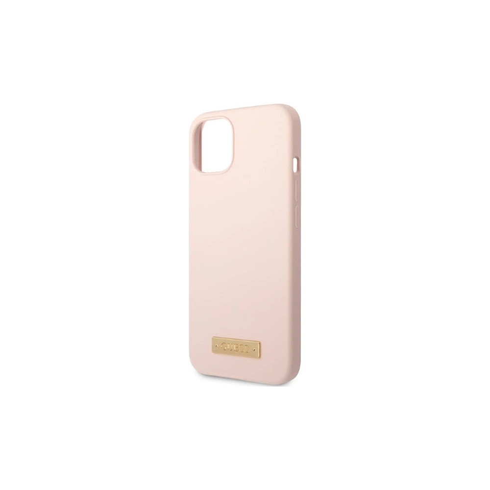 Hurtownia GSM - Etui Guess GUHMP13SSBPLP Apple iPhone 13 mini rózsaszín/pink kemény tok Szilikon Logó Tábla MagSafe - GUE2242 - {ean13} - Hurt