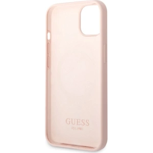 Hurtownia GSM - Case Guess GUHMP13SSBPLP Apple iPhone 13 mini rosa/pink Hartschalen-Silikon-Logo-Platte MagSafe - GUE2242 - {ean13} - Hurt