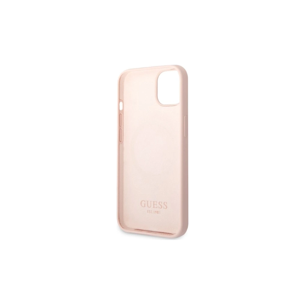 Hurtownia GSM - Etui Guess GUHMP13SSBPLP Apple iPhone 13 mini rózsaszín/pink kemény tok Szilikon Logó Tábla MagSafe - GUE2242 - {ean13} - Hurt