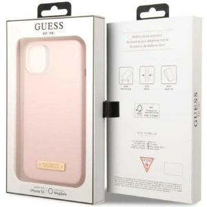 Hurtownia GSM - Etui Guess GUHMP13SSBPLP Apple iPhone 13 mini rózsaszín/pink kemény tok Szilikon Logó Tábla MagSafe - GUE2242 - {ean13} - Hurt